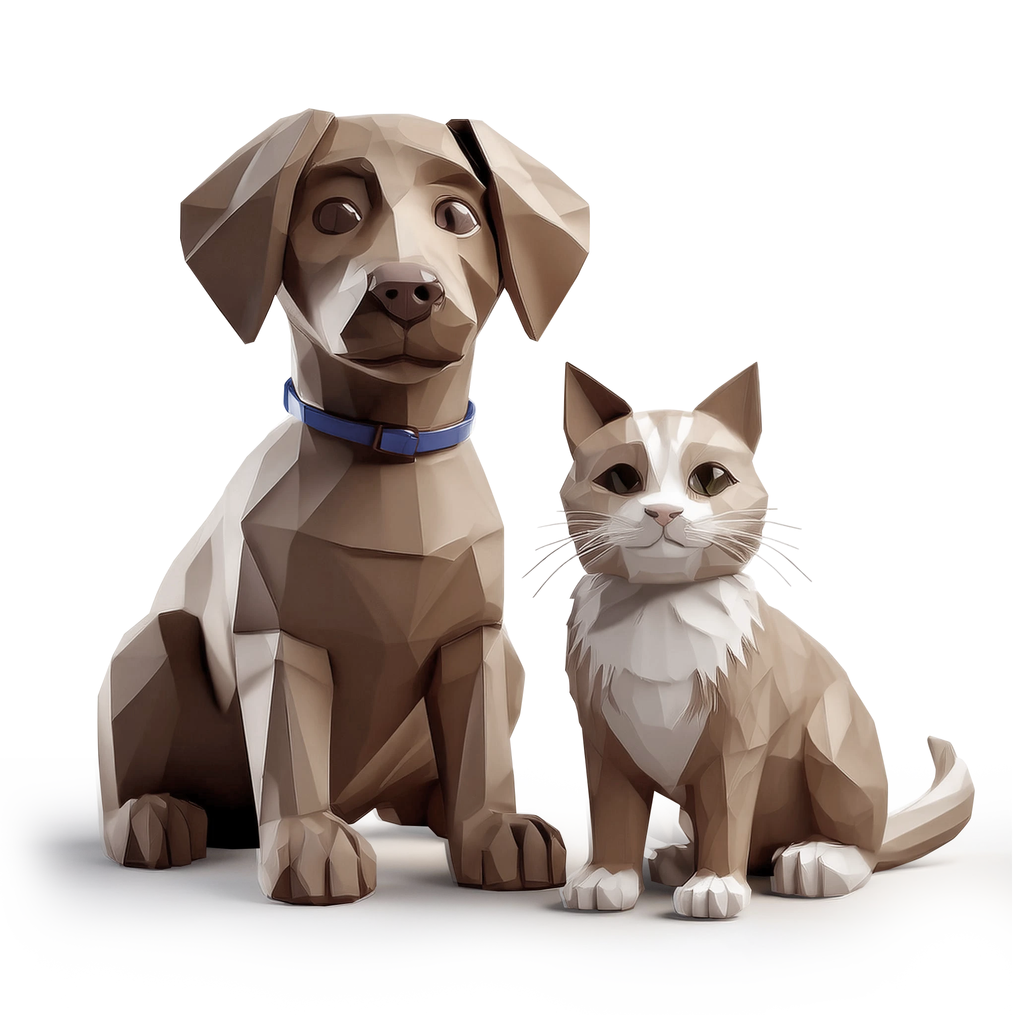 Illustration of a dog and cat for Shory pet insurance product.