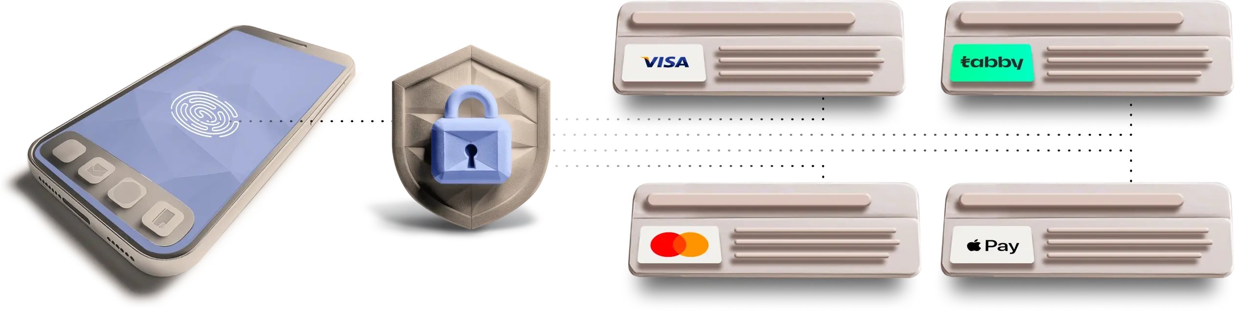 Flexible payment options at Shory Insurance, including Visa, Mastercard, Tabby, and Apple Pay, with secure online payment representation